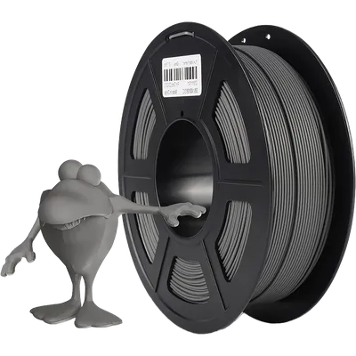Филамент NV PRINT PLA Matte Grey матовый серый для 3D печати диаметр 1.75мм  длина 330 метров  масса 1 кг