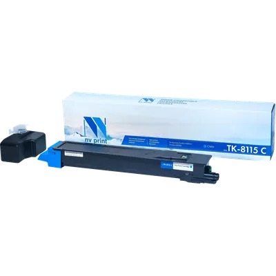 Картридж лазерный NV-Print NV-TK8115C, для Kyocera EcoSys-M8124/EcoSys-M8130, голубой, 6000 стр.