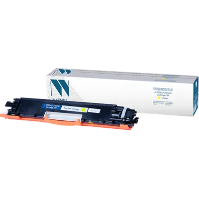 -/ Тонер-картридж NVP NV-CE312A/CF352A/NV-729 Yellow универсальные для HP/Canon Color LaserJet CP1025/ CP1025nw/ M275/ CP1025/ CP1025nw/ 100 M175a/ 100 M175nw/ M176n/ M177fw/ i-Sensys LBP 7010/ 7010C/ 7018/ 7018C (1000k)
