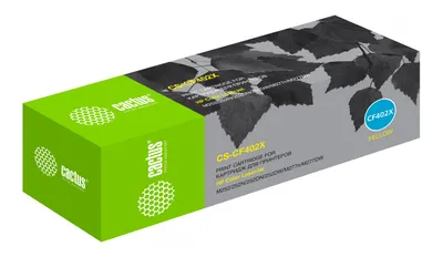 Картридж лазерный Cactus CS-CF402X, желтый, 2300 стр.