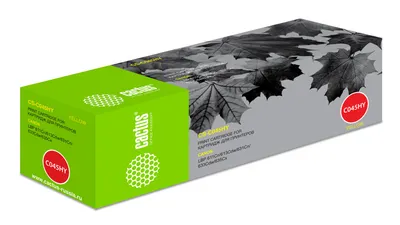 Картридж лазерный Cactus CS-C045HY для Canon i-SENSYS LBP611Cn, LBP613Cdw, MF631Cn, MF633Cdw, MF635Cx, желтый, 2200 стр.