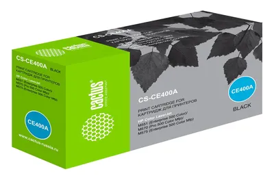 Тонер-картридж Cactus CS-CE400A, черный, 5500 стр., для HP CLJ M551
