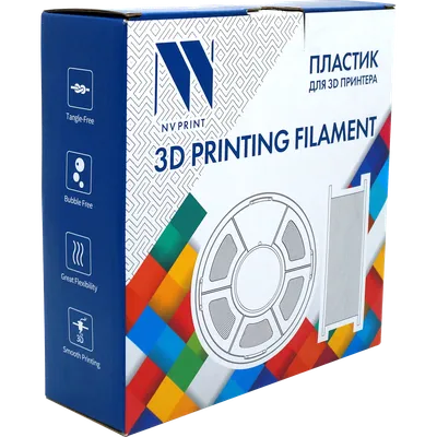NV-3D-TPU-TRANS Филамент NVPRINT TPU Trans. для 3D печати диаметр 1.75мм  длина 165 метров  масса 0,5 кг