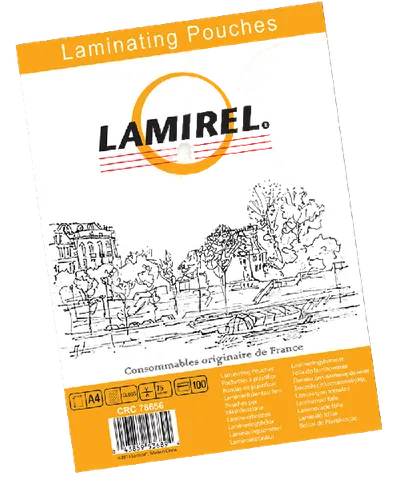 Пленка для ламинирования Lamirel LA-78656, 75мкм, A4, 100 шт, глянцевая