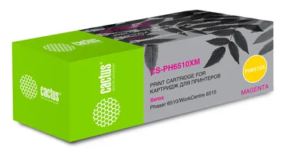 Картридж лазерный Cactus CS-PH6510XM, пурпурный, для Xerox Phaser 6510/WC6515