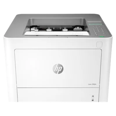 Принтер HP Inc. - Laser 408dn, A4, Laser, черно-белый лазерный, RJ-45, USB, 2 лотка, 1200 x 1200dpi, Duplex, цвет серый, 7UQ75A
