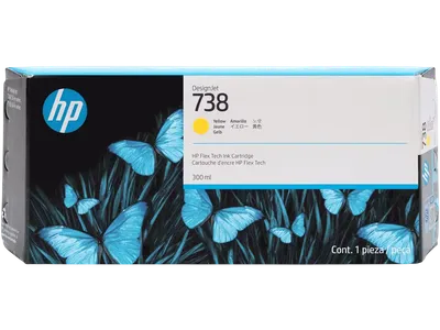 Картридж HP 738 300-ml Yellow DesignJet Ink Cartridge (676M8A)