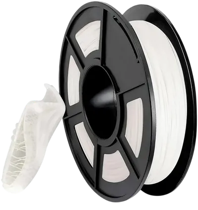 NV-3D-TPU-WHITE-1 Филамент NV PRINT TPU White для 3D печати диаметр 1.75мм, масса  1,0  кг