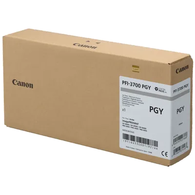 Картридж Canon 6453C001, PFI-3700PGY, серый, для плоттеров