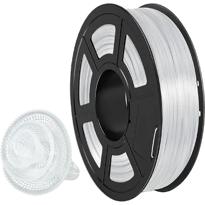 NV-3D-TPU-TRANS-WHITE Филамент NVPRINT TPU Trans. White для 3D печати диаметр 1.75мм  длина 165 метров  масса 0,5 кг