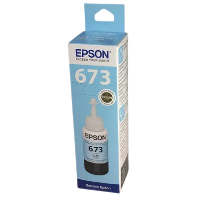 Чернила Epson 673 C13T673598, 70 мл, светло-голубой