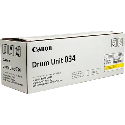 Фотобарабан Canon 034Y, 9455B001, для iR C1225, жёлтый, 34 000 стр