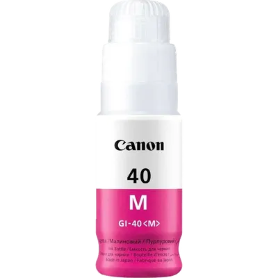 Чернила Canon GI-40M, 70мл, пурпурный, оригинальные, для Canon G5040/G6040 (3401C001)