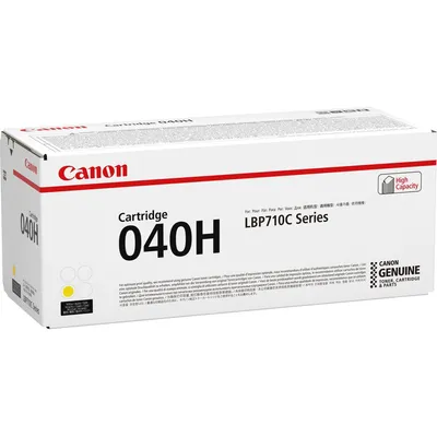 Тонер-картридж Canon 0455C002, CRG 040 H Y, желтый, 10000 стр.