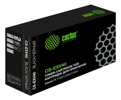 <103109> Картридж лазерный Cactus CS-EXV40 черный (6000стр.) для Canon IR 1133/1133A/1133iF [CS-EXV40]