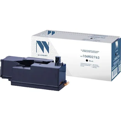 Картридж лазерный NVPrint совместимый Xerox 106R02763 черный для Phaser 6020/6022/WorkCentre 6025/6027 (2000k)