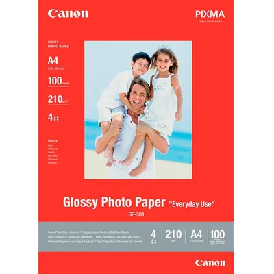 Бумага Canon 0775B001, A4, глянцевая, 170 г/м², 100 листов