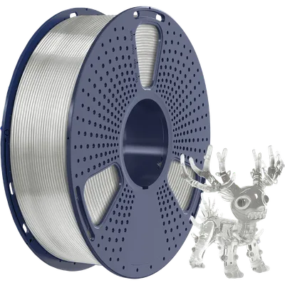 NV-3D-PLA-P-TRANSP-WHITE Филамент  PLA+ Transparent White для 3D печати диаметр 1.75мм  длина 330 метров масса  1  кг
