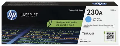 W2301A - HP 230A Cyan Original LaserJet Toner Cartridge для HP Color LaserJet Pro 4203 MFP 4303