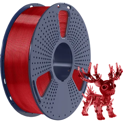 Филамент NV PRINT PLA+ Transparent Red прозрачный красный для 3D печати диаметр 1.75мм  длина 330 метров  масса 1 кг