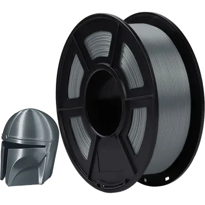 NV-3D-SILK-PLA-P-GREY Филамент NVPRINT Silk PLA+ Grey для 3D печати диаметр 1.75мм  длина 330 метров масса  1  кг
