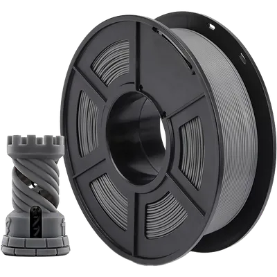 -/ Филамент NVPRINT PLA  Grey для 3D печати диаметр 1.75мм  длина 330 метров  масса 1 кг
