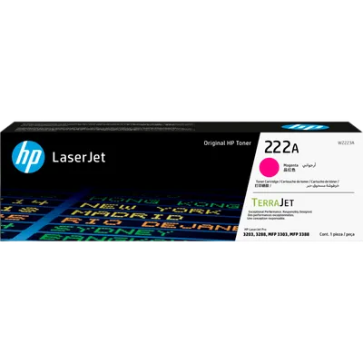 Тонер-картридж HP W2223A, пурпурный, 222A, 1200 стр