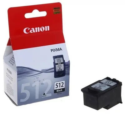 Картридж CANON PG-512 (PIXMA MP240/MX320/IP2700/250/252/260/270/272/280/282/490/492/495/MX320/330/340/350/360/410/420) 15мл черн