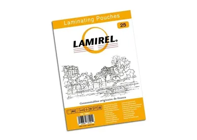 Пленка для ламинирования Fellowes 100мкм A4 (25шт) глянцевая216x303мм Lamirel (LA-78801)