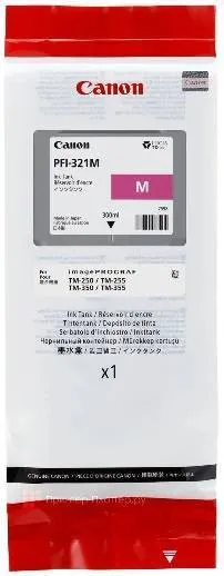 Картридж струйный Canon PFI-321M 6269C001 пурпурный (300мл) для Canon imagePROGRAF TM-250/255/350/355.