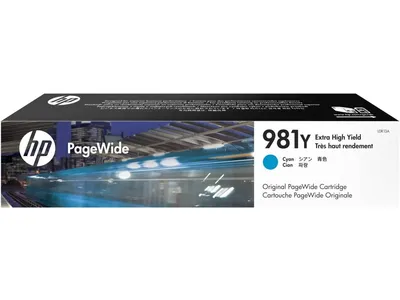 Картридж HP 981Y Cyan для PageWide Enterprise Color MFP 556dn/556xh/586dn/586f/586z (16000 стр) ( L0R13A )