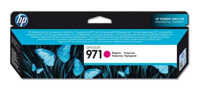 Картридж струйный HP (CN623AE) HP Officejet Pro X476dw/451/X576dw/551, №971, пурпурный, оригинальный, ресурс 2500 стр.
