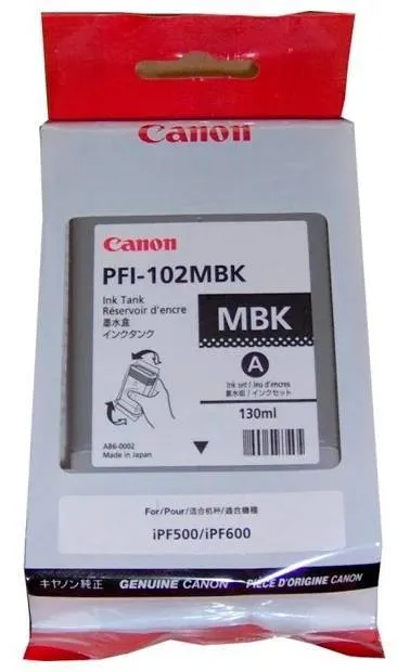 Чернильный контейнер Canon PFI-102MBK, Matte Black
