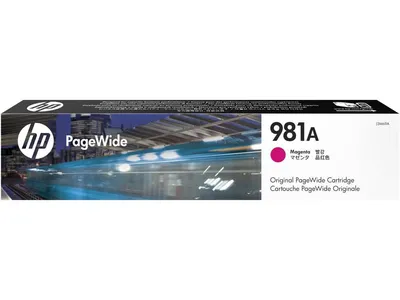 Картридж струйный HP № 981A J3M69A для HP PageWide Enterprise Color 556dn/56xh/MFP 586z/MFP 586dn/ MFP 586f, пурпурный