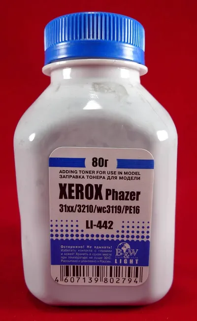 Тонер Black&White LI-442, для Xerox Phaser 31xx/3100/3200, 80г