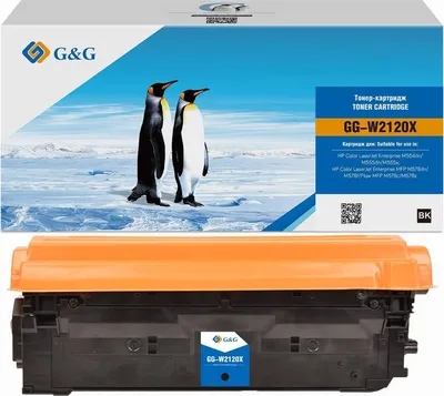 Картридж лазерный G&G 212X GG-W2120X черный (10000стр.) для HP Color  LJ M554/M555/578 Enterprise