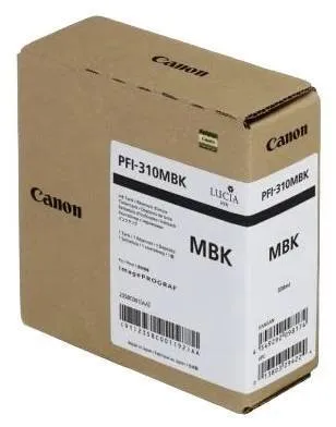 Картридж струйный Canon PFI-310 MBK для Canon imagePROGRAF TX-2000, TX-2100, TX-3000, TX-3100, TX-3200, TX-4000, TX-4100, TX-4200, пигментный черный (матовый), 330 мл.