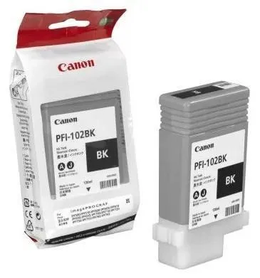 Картридж Canon PFI-102Bk 0895B001 для Canon iPF605, Canon iPF610., Canon iPF650, Canon iPF655, Canon iPF710, Canon iPF750, Canon iPF755, Canon LP17, Canon iPF510, Черный, 130 мл.