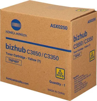 Тонер Konica-Minolta bizhub C3350/C3850 желтый TNP-48Y, арт. A5X0250  ориг.