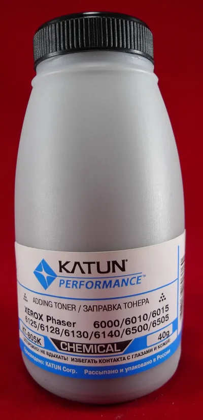 Тонер Katun KT-805K, для Xerox Phaser 6000/6010/6015, черный, 40 г