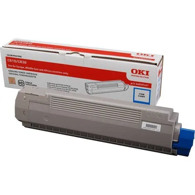 Картридж OKI 44059107, голубой, 8000 стр., оригинал