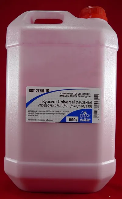 Тонер Black&White KST-212M-1K, для Kyocera Universal Magenta, 1кг