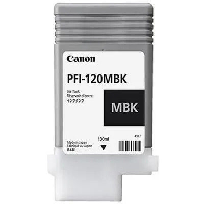 Canon PFI-120MBK 2884C001 Картридж для TM-200/TM-205/TM-300/TM-305, 130 мл. матовый чёрный 2884C001/2884C002
