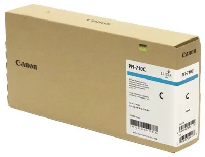 Картридж струйный Canon PFI-710 C для Canon iPF TX-2000/iPF TX-3000/iPF TX-4000/iPF TX-3000 MFP T36/iPF TX-3000 MFP T36-AiO/iPF TX-4000 MFP T36/iPF TX-4000 MFP T36-AiO, голубой