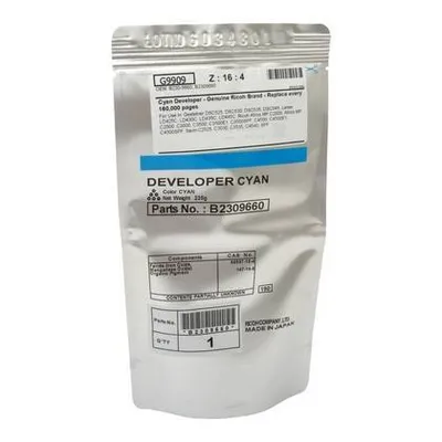 Девелопер RICOH Aficio MPC 2000/2500/3000/3500/4500 (B230-9660, B2309660) cyan 160K
