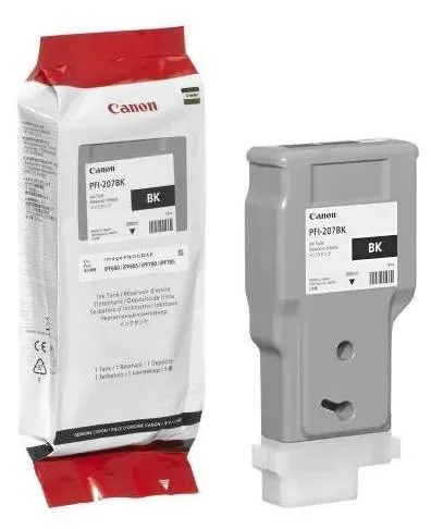Картридж Canon PFI-207BK 8789B001 струйный Canon PFI-207BK для для iPF680/685/780/785, чёрный, 300ml