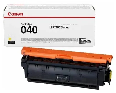 Картридж лазерный Canon 040Y 0454C001 желтый бар.в компл. (5400стр.) для Canon LBP-710/712
