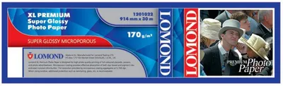 Фотобумага Lomond 1201022, суперглянцевая, 914мм×30м, 200г/м²