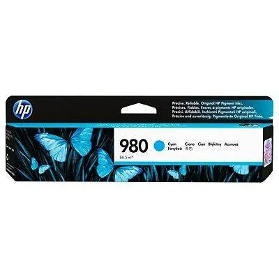 Картридж HP 980 Cyan для Officejet Enterprise Color SFP X555 MFP X585 (6600 стр) ( D8J07A )