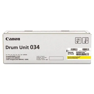 Фотобарабан Canon 034Y, 9455B001, для iR C1225, жёлтый, 34 000 стр